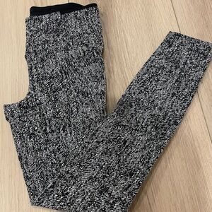 Lululemon Black and White “tweed” Leggings